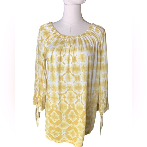 Chicos Tie-Dye Shibori Tunic - Picture 3 of 7